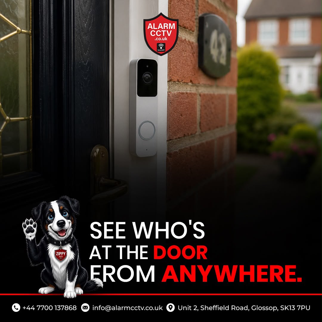 AlarmCCTV promotional poster thumbnail — See Who's At The Door From Anywhere