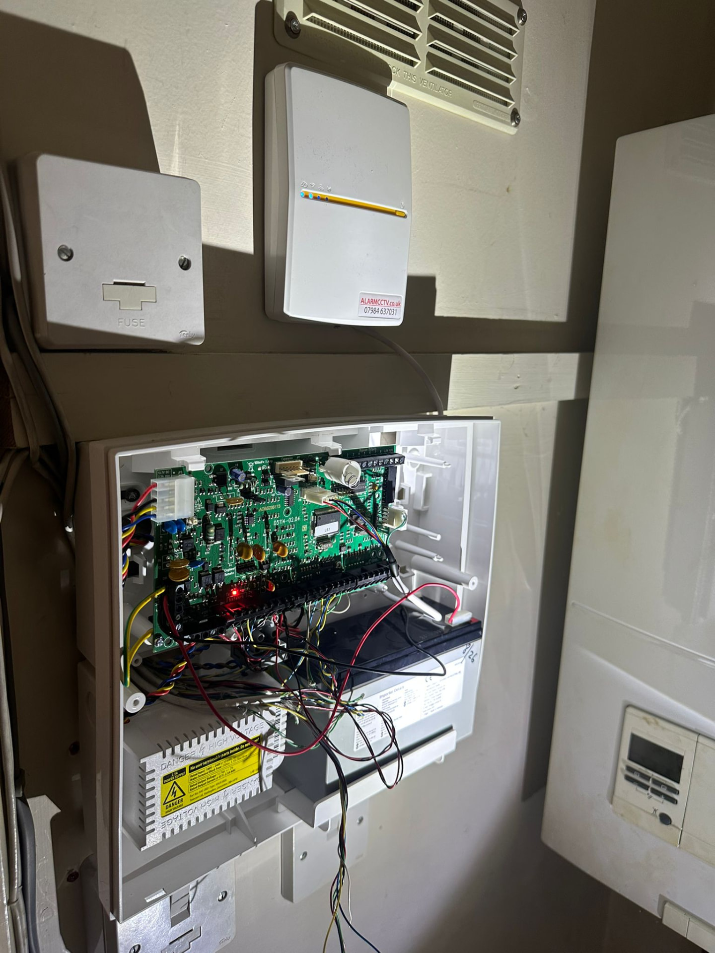 AlarmCCTV engineer install photo 97 — real intruder alarm, CCTV or access-control job completed at a customer property in the North West